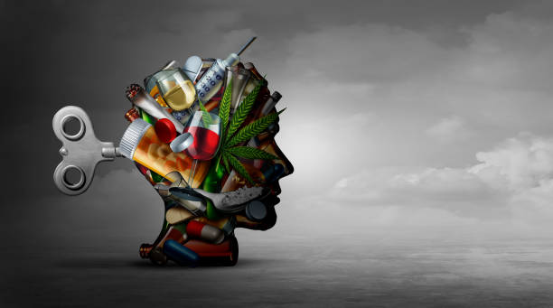Photo d'un cerveau confu par l'addiction