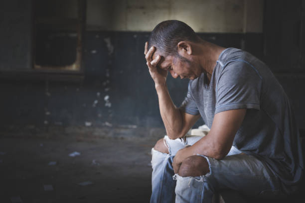 Photo d'un garçon accroc à la drogue